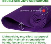 Sky Land Unisex Adult Yoga Mat Em-9308-P - Purple, L 61 X W 13 X 13 Cm