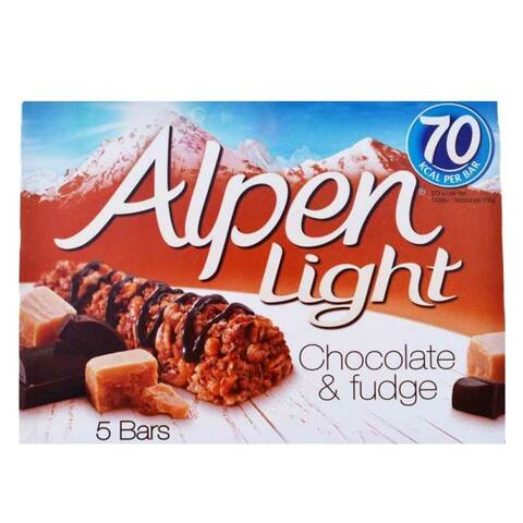 Alpen Light Chocolate And Fudge Bar 95g Pack of 5