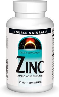 Source Naturals Zinc Amino Acid Chelate (50 Mg) 250 Tablets