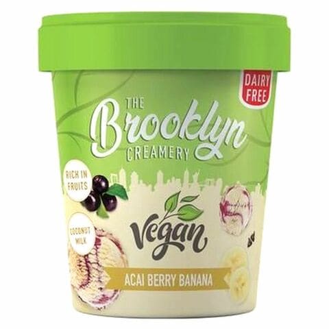 The Brooklyn Creamery Vegan Acai Berry Banana Ice Cream 450ml