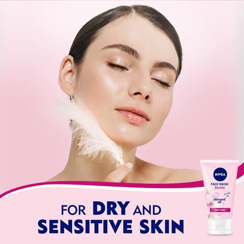 NIVEA Face Wash Cleanser Gentle Cleansing Dry Skin 150ml