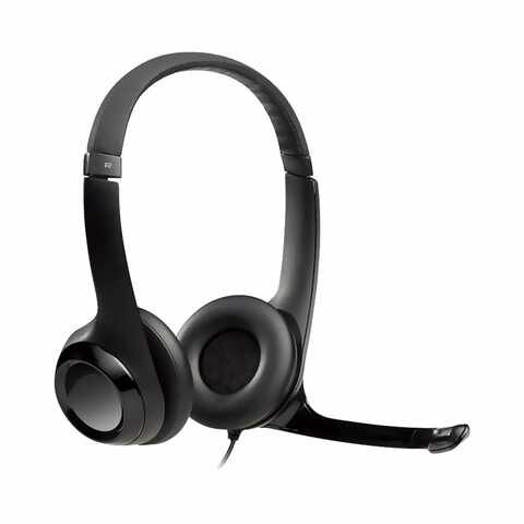 Logitech H390 USB Wired Headset With Noise Cancelling Mic Black