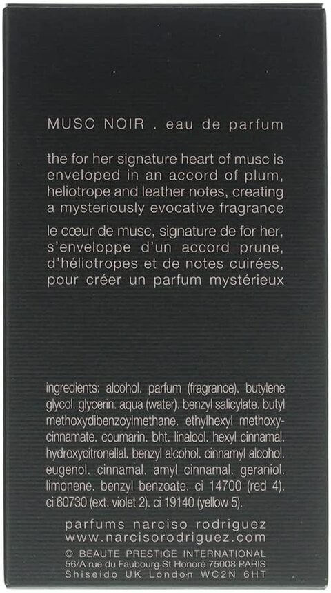 Narciso Rodriguez Musc Noir For Women Eau De Parfum, 50 ml