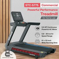 Sparnod Fitness STC-5775 (5.5 Hp Ac Motor) Automatic Motorized Walking and Running Treadmill for Commercial and Home Use