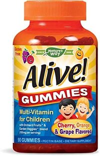 Nature&#39;S Way Children&#39;S Alive Gummies Multi-Vitamin (Natural Orange &amp; Berry)