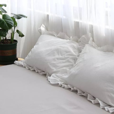 Soft white best sale pillow cases