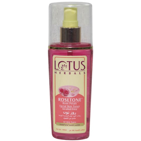 Lotus Herbals Rosetone Rose Petals Facial Skin Toner Spray Clear 100ml