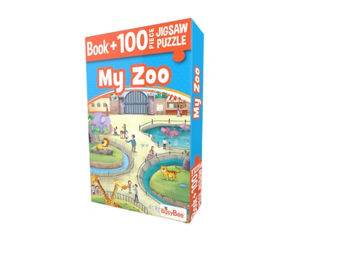 Busybee - Book + 100Pc Jigsaw Puzzle - My Zoo