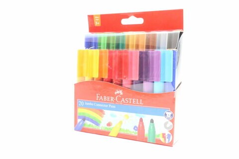 Faber Castell 20 Jumbo Connector Pens