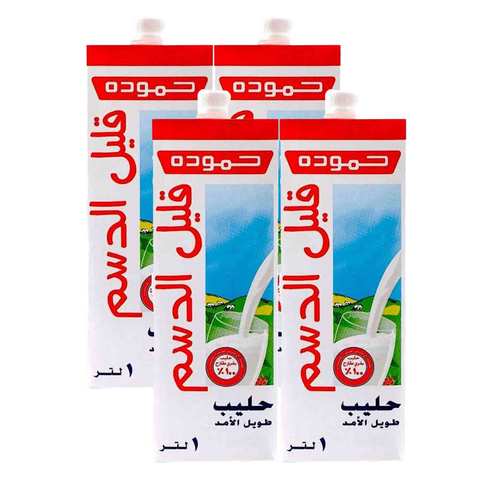 Hammoudeh Milk Low Fat 1 Liter 4 Pieces