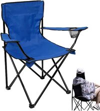 Generic Camping Chair, Easy Folding Camp Chair With Carry Bag And Cup Holder, Comfortable Seating Supplies For Beach Chairs, Sports Chairs, Travel Chairs, Camp Chairs