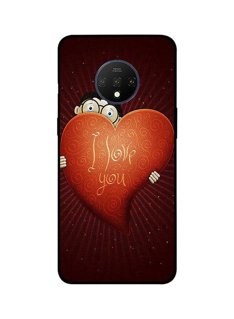Theodor - Protective Case Cover For Oneplus 7T I Love You Red Heart
