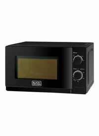 Black &amp; Decker 20 Liter Microwave Oven With Defrost Function, Black - Mz2020-B5