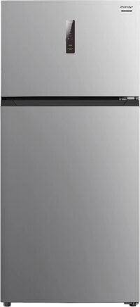 Sharp 479L Net Capacity Double Door Top Mount Inverter Compressor Refrigerator With Digital LED Display Inox SJ-HM620-HS3