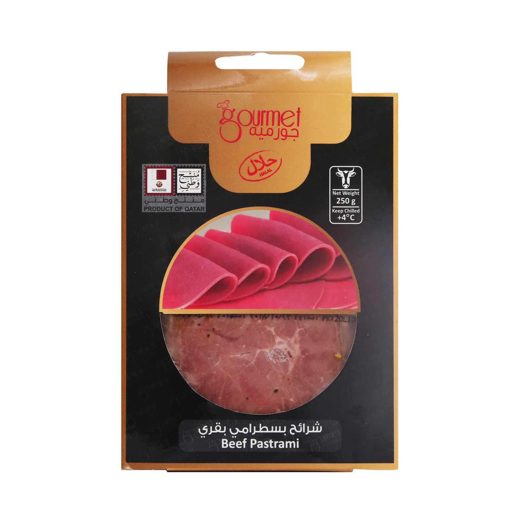 Buy Gourmet Beef Pastrami Slices 250g