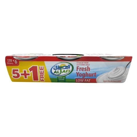 Al Safi Low Fat Fresh Yoghurt 170g x Pack of 6
