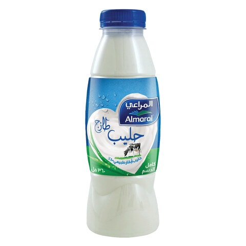 Buy Almarai Fresh Full Fat Milk 360ml in Saudi Arabia