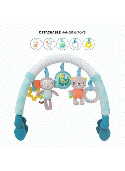 Moon Jungle Friends Activity Toy Bar, Hanging Toy, Play Arch Stroller Crib Pram Activity Bar, Plush Toy 0 +, M &lrm;44 X 9 X 30cm