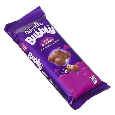 Cadbury Dairy Milk Bubbly Chocolate Bar - 87 gram