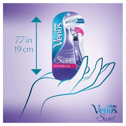 Gillette Venus Swirl Razor Blade Refills Purple 4 PCS