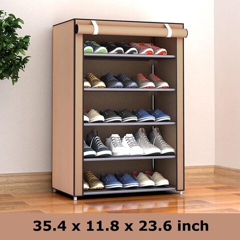 RAXON WORLD 6 Layer Heavy-Duty Shoe Rack Multipurpose Cabinet with  Non-Woven Fabric Cover 