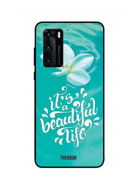 Theodor - Protective Case Cover For Huawei P40 Green/White