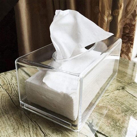 Clear tissue on sale box cover