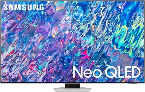 Samsung Smart TV, Neo QLED 4K, QN85B, 55 Inch, Silver, 2022, Quantum HDR 24x, Dolby Atmos Audio, Smart Hub, With 6 Speakers And In-Built Woofer, Mini LED, QA55QN85BAUXZN