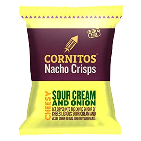 Buy Cornitos Chessy Sour Cream And Onion Crisps Nacho 55g in UAE