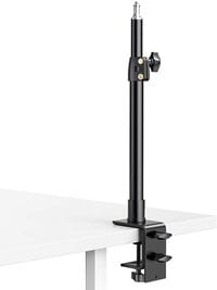 GVM St-03 Desk Mount Stand, Tabletop C Clamp Mount Stand, Adjustable Table Aluminum Light Stand With Standard 1/4 Screw Tip For Dslr Camera, Ring Light, Video Light, Panel Light