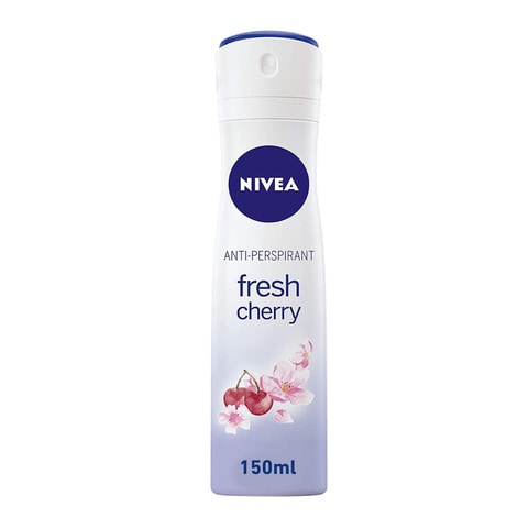 NIVEA Antiperspirant Spray for Women, 48h Protection, Fresh Cherry Scent, 150ml