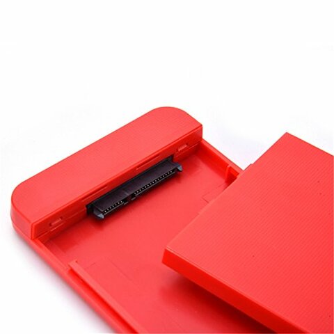 Generic Topspeed 2.5&quot; USB3.0 Sata3.0 Hdd Hard Disk Drive Case Free 6 Gbps Support 3Tb (Red)