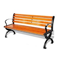 XIANGYU outdoor long water proof wood plastic composite park bench with backrest