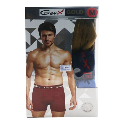 Buy Genx Gold Boxer For Men Medium 3 Pieces Online Carrefour Kenya