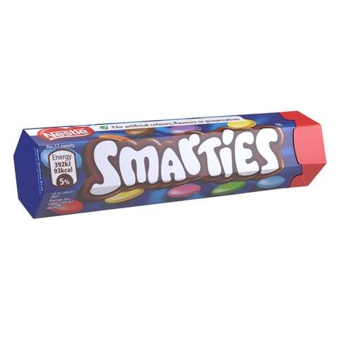 Nestle Smarties Hexatube Chocolate Flavour Candy 38g