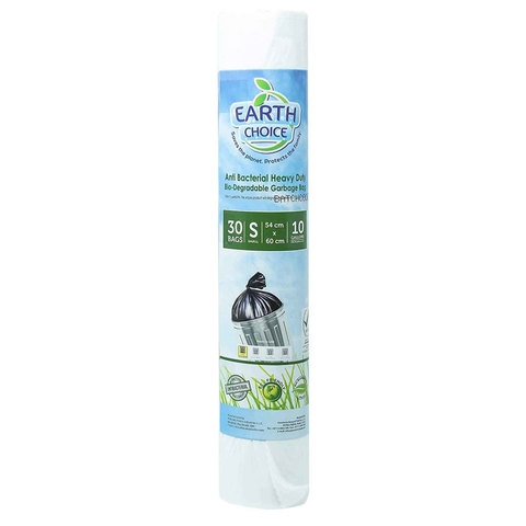 Earth Choice Anti Bacterial Heavy Duty Bio-Degradable 30 Garbage Bags