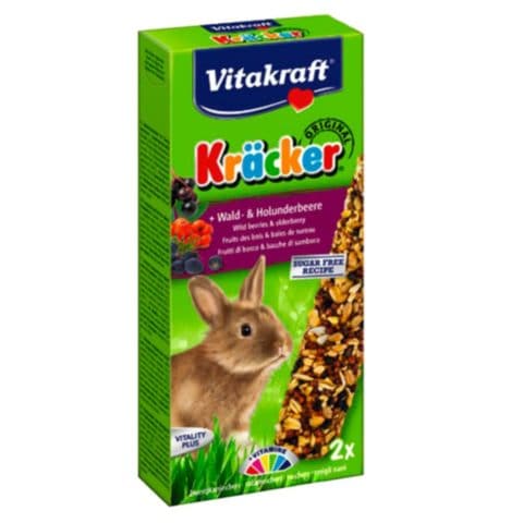 Vitakraft Wild Berries Kracker Rabbit Food 150g Pack of 2