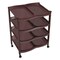 Kenpoly 8 Stack Double Shoe Rack Brown 1 Piece