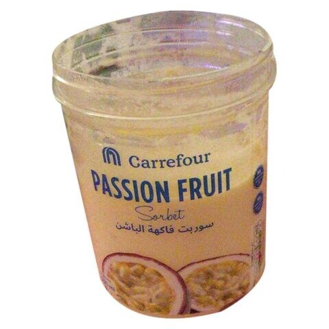 Buy Carrefour Ice Cream Passion Fruit 0.5L in UAE