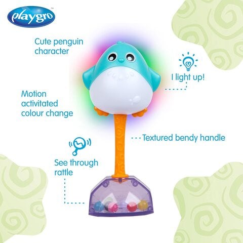 Playgro Light Me Up Penguin Rattle PG0187711 Multicolour