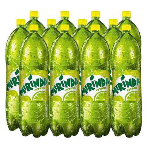 Buy Mirinda Citrus, Carbonated Soft Drink, Plastic Bottle, 1L x 12 in Saudi Arabia