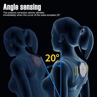 Atraux Posture Corrector Intelligent Brace Support Belt, Adjustable Shoulder Training Spine Back Belt (Random Color)
