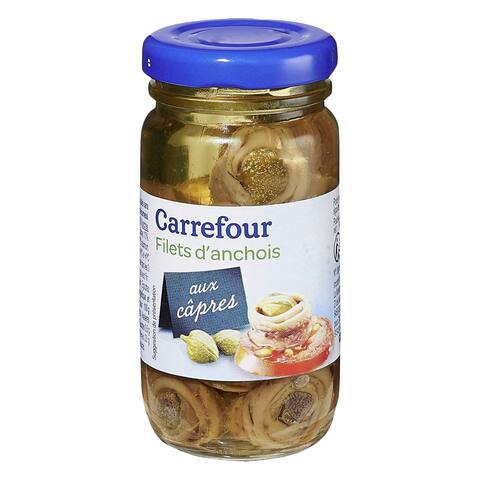 Carrefour Anchois Fillets With Capres 100g
