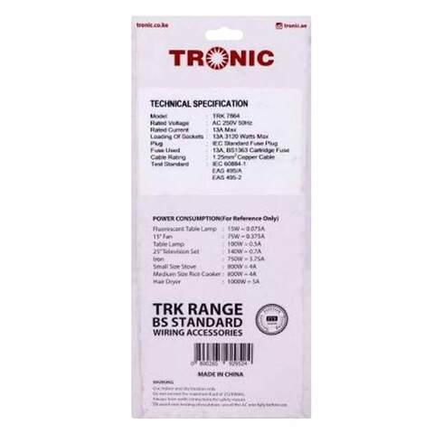 TRONIC EXTENSION 4W TRK786 13AMPS