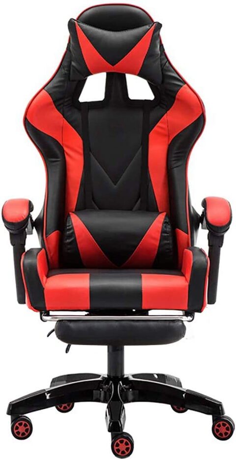 Black red clearance gaming chair