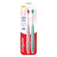 Colgate FoamSoft Super Dense Thin Soft Bristle Toothbrush Assorted Colours 2 PCS