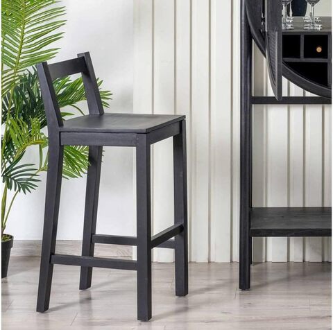 Black store wood chair