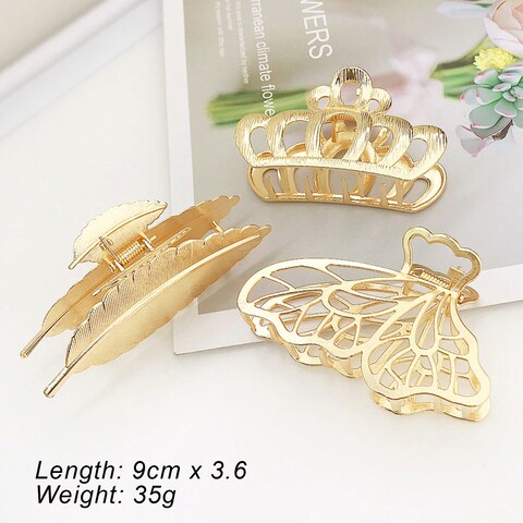 Buy Aiwanto Elegant Fashion Hair Clips Hair Accessories Golden