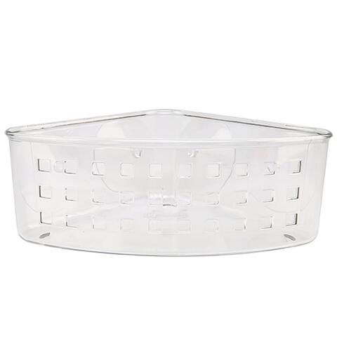 InterDesign Suction Corner Basket, Clear