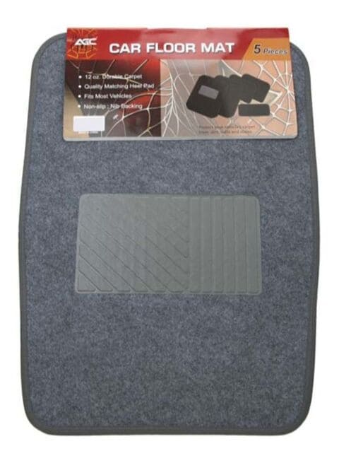 Generic Generic 5 Piece Car Mat Set Grey Floor Mat